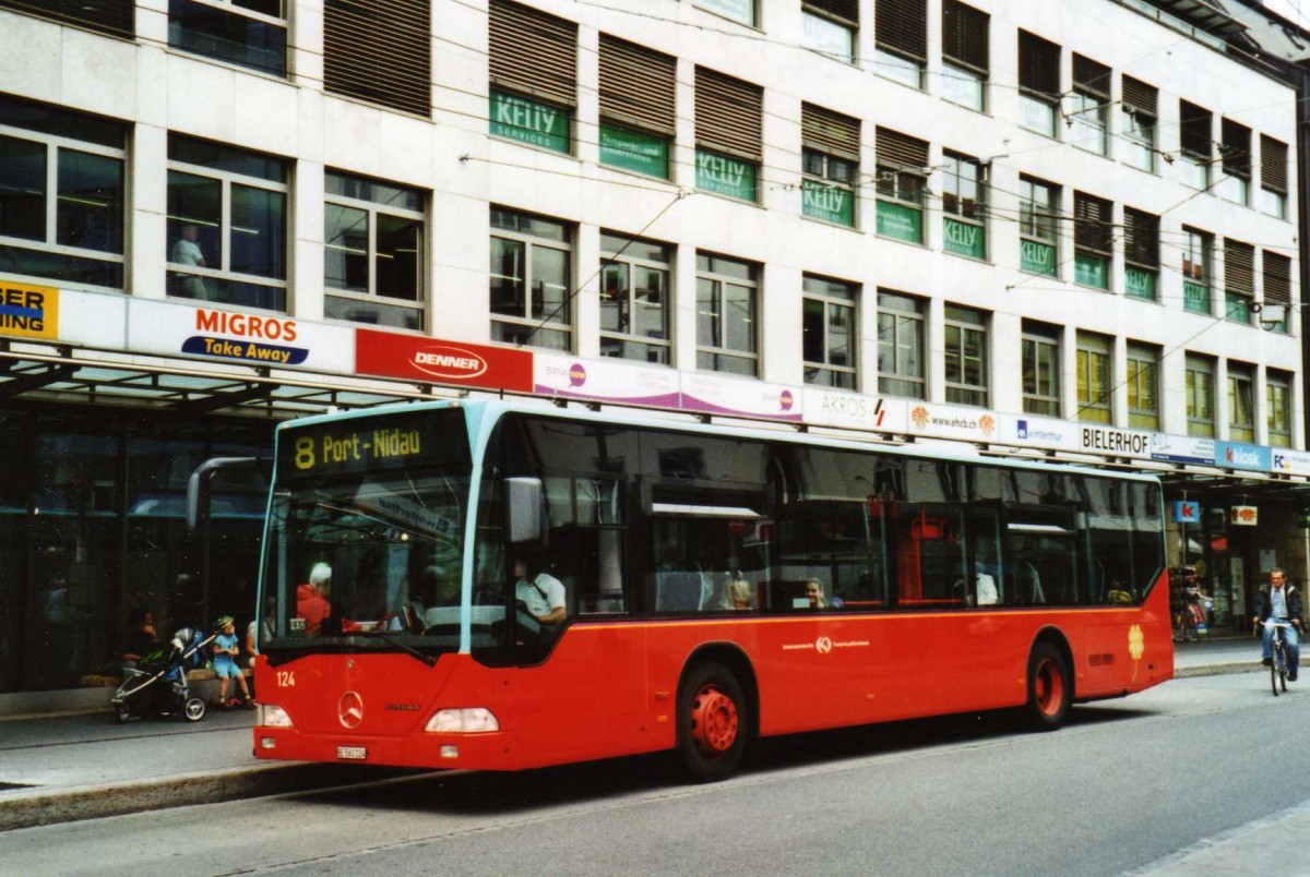 (117'502) - VB Biel - Nr. 124/BE 560'124 - Mercedes am 8. Juni 2009 in Biel, Guisanplatz