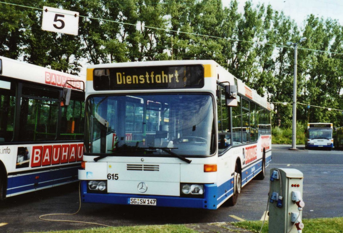 (118'111) - SWS Solingen - Nr. 615/SG-SW 147 - Mercedes am 5. Juli 2009 in Solingen, Betriebshof