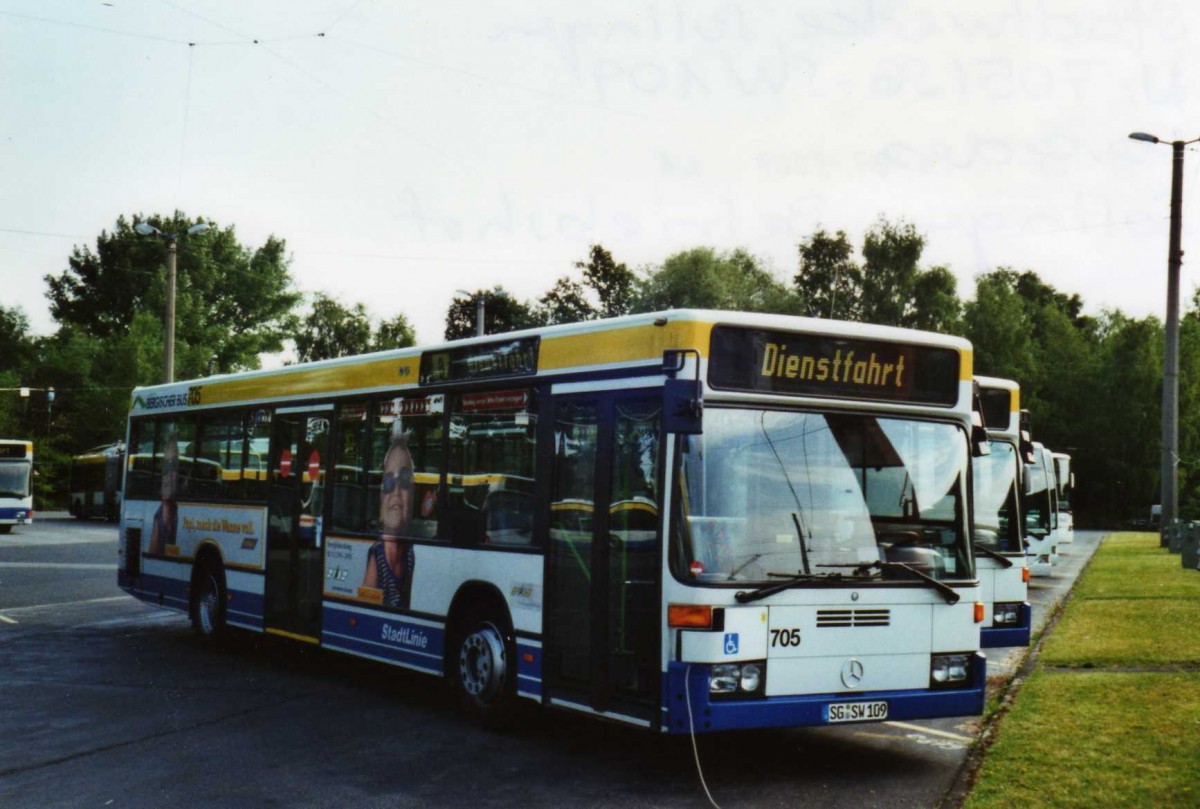 (118'114) - SWS Solingen - Nr. 705/SG-SW 109 - Mercedes am 5. Juli 2009 in Solingen, Betriebshof