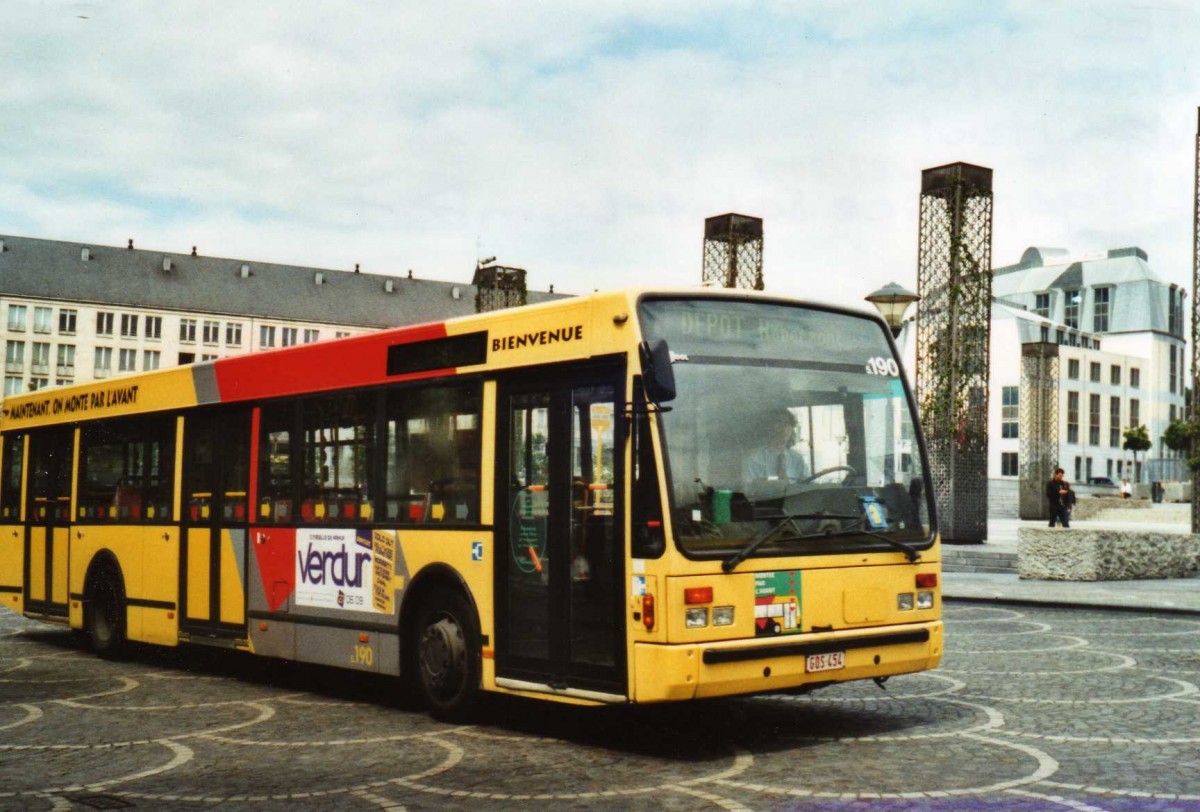 (118'637) - TEC Lige - Nr. 5.190/GOS-454 - Van Hool am 8. Juli 2009 in Lige, Place Saint-Laurent