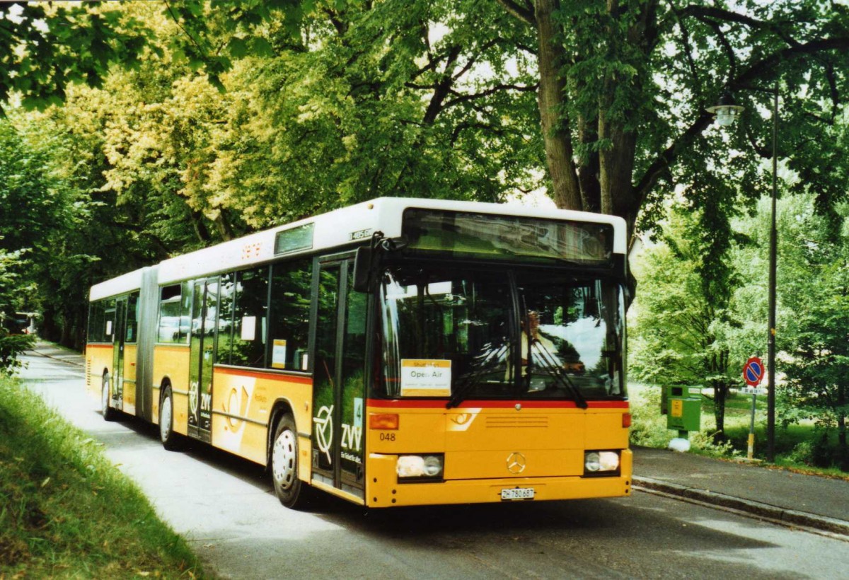 (118'924) - PostAuto Zrich - Nr. 48/ZH 780'687 - Mercedes (ex Nr. 22; ex P 27'725) am 10. Juli 2009 in Frauenfeld, Open-Air