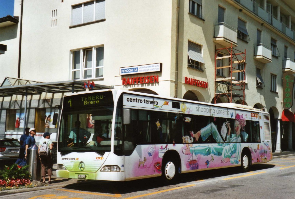 (119'234) - FART Locarno - Nr. 21/TI 310'421 - Mercedes am 20. Juli 2009 in Ascona, Posta