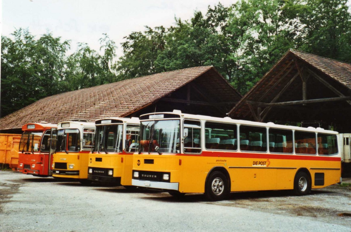 (119'421) - Ruklic, Schaffhausen - SH 17'473 - Saurer/Tscher (ex Schett, Sargans) am 9. August 2009 in Oberburg, Ziegelgut