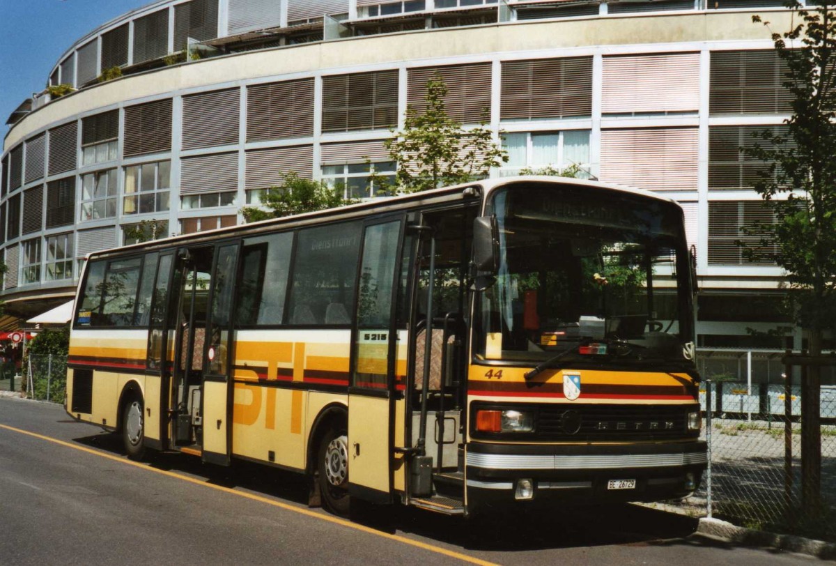 (119'621) - STI Thun - Nr. 44/BE 26'729 - Setra (ex AGS Sigriswil) am 14. August 2009 bei der Schifflndte Thun