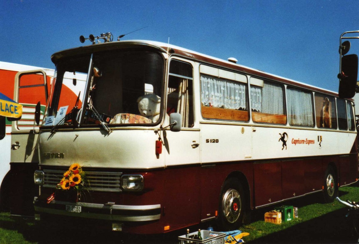 (119'816) - Brngger, Elgg - SH 27'151 - Setra am 15. August 2009 in Zug, Wohnbustreffen