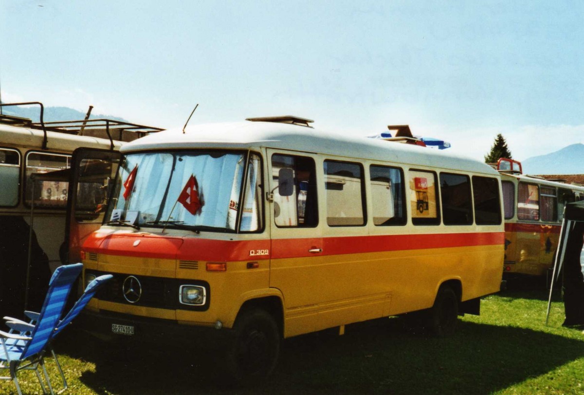 (119'905) - Amsler, Frmsen - SG 27'410 U - Mercedes/Tscher am 15. August 2009 in Zug, Wohnbustreffen