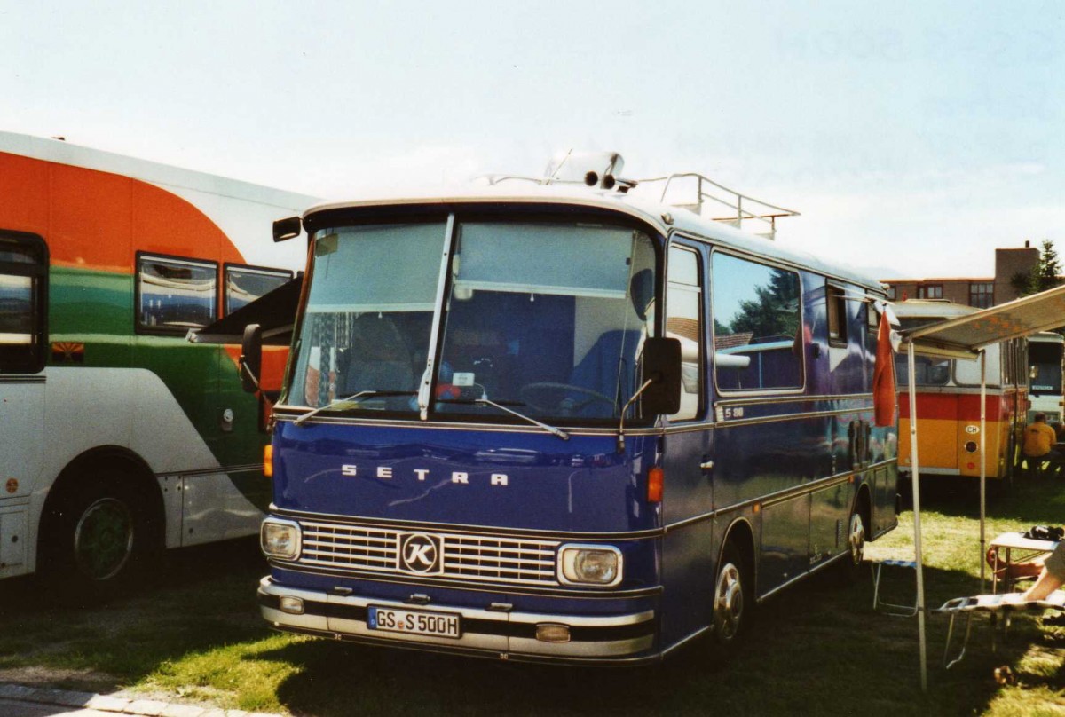 (120'001) - Aus Deutschland: Schulz, Goslar - GS-S 500H - Setra am 15. August 2009 in Zug, Wohnbustreffen