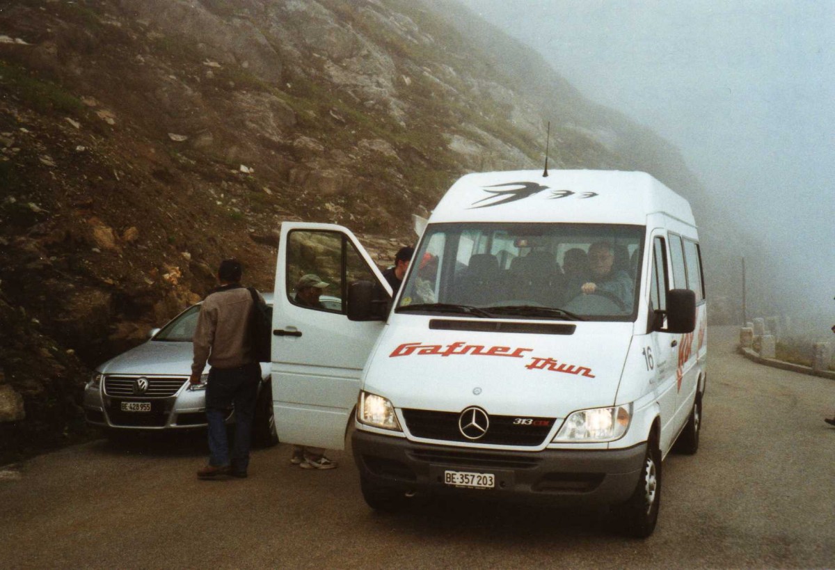 (120'135) - Gafner, Thun - Nr. 16/BE 357'203 - Mercedes am 22. August 2009 am Grimselpass, Oberaar