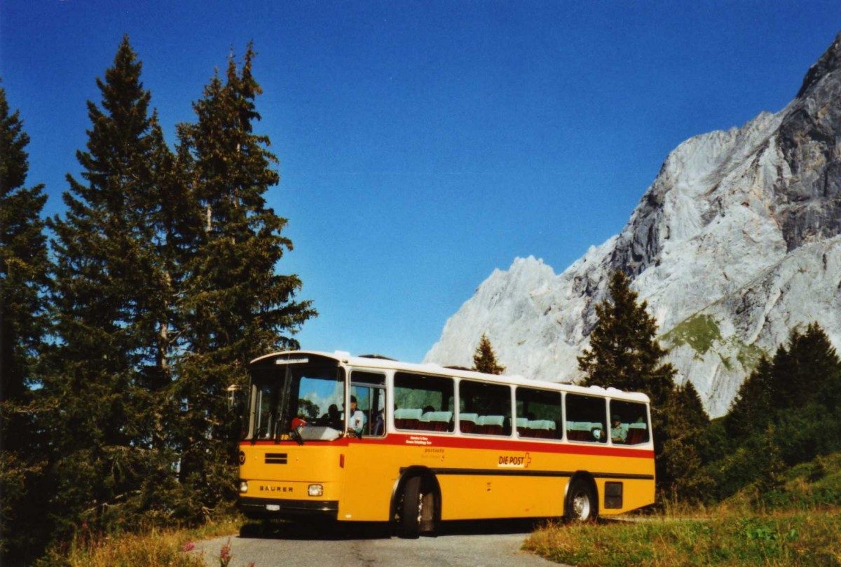 (120'432) - AVG Meiringen - Nr. 74/BE 607'481 - Saurer/R&J (ex P 24'357) am 23. August 2009 auf der Schwarzwaldalp