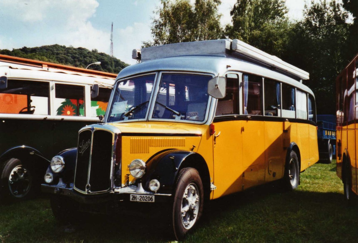 (121'005) - Langenegger A., Wdenswil - ZH 20'206 - Saurer/Krapf (ex Tscharner, Thusis) am 12. September 2009 auf dem Monte Ceneri