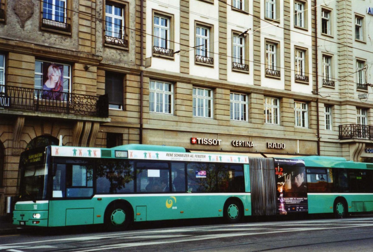 (122'113) - BVB Basel - Nr. 763/BS 3263 - MAN am 17. November 2009 in Basel, Schifflnde