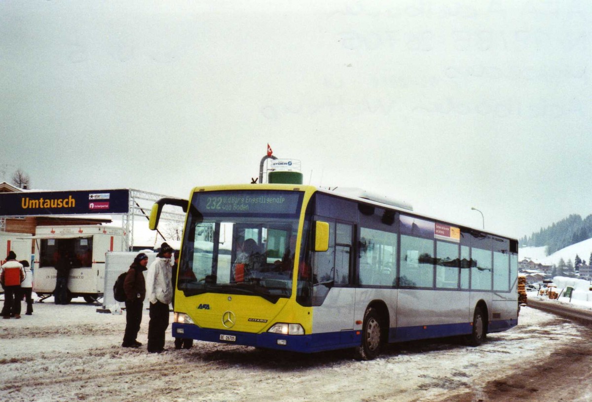 (123'603) - AFA Adelboden - Nr. 93/BE 26'705 - Mercedes (ex Nr. 5) am 9. Januar 2010 in Adelboden, Weltcup