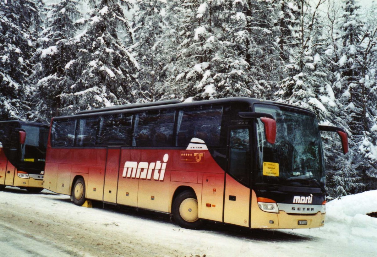 (123'629) - Marti, Kallnach - Nr. 20/BE 572'220 - Setra am 9. Januar 2010 in Adelboden, Unter dem Birg