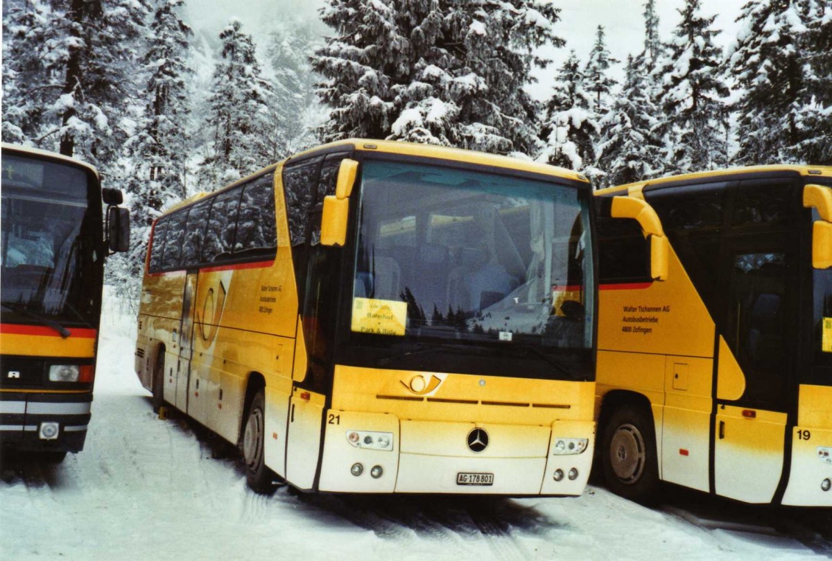 (123'735) - Tschannen, Zofingen - Nr. 21/AG 178'801 - Mercedes am 9. Januar 2010 in Adelboden, Unter dem Birg