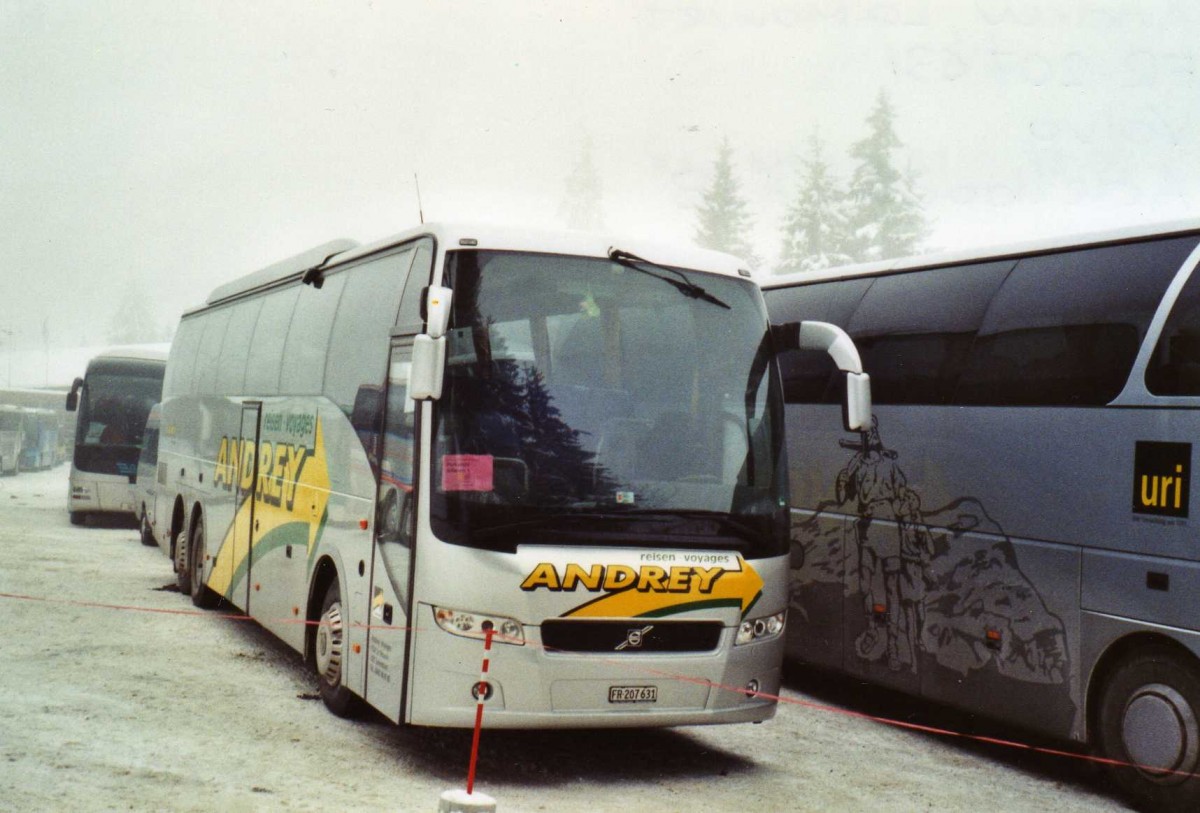 (123'809) - Andrey, Le Mouret - FR 207'631 - Volvo am 9. Januar 2010 in Adelboden, ASB