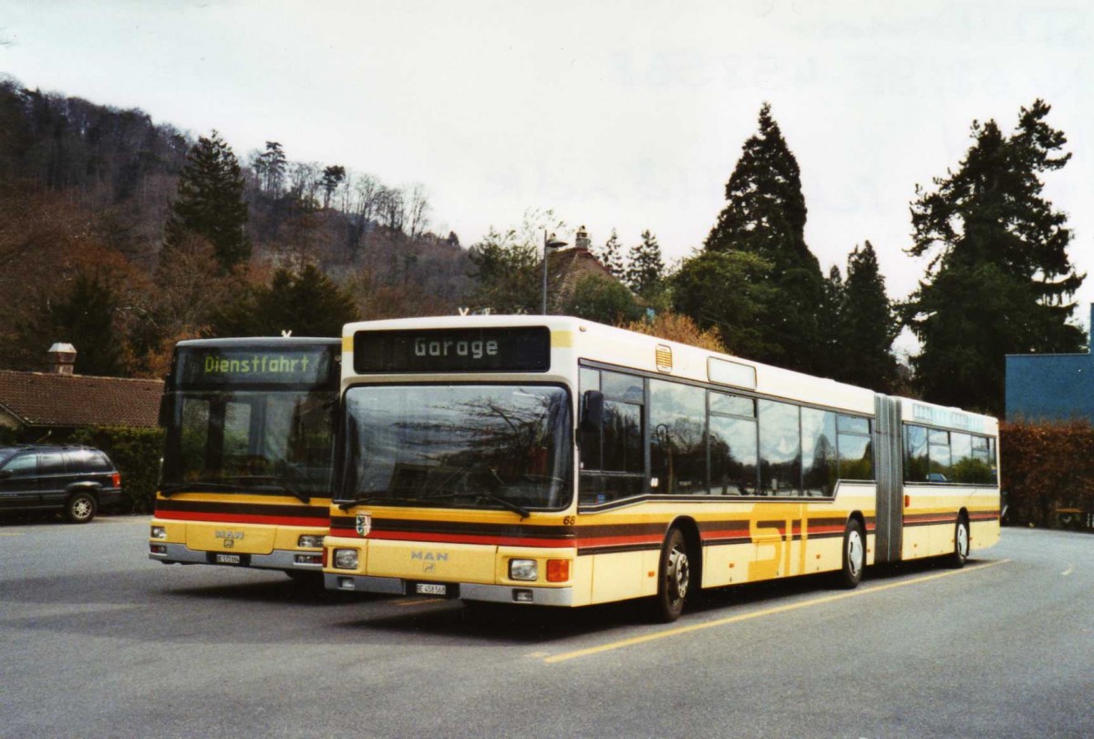 (125'206) - STI Thun - Nr. 68/BE 458'568 - MAN am 20. Mrz 2010 bei der Schifflndte Thun