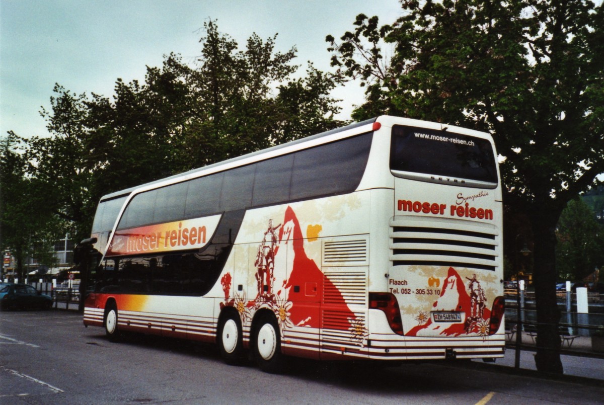 (126'116) - Moser, Flaach - ZH 548'947 - Setra am 7. Mai 2010 in Thun, CarTerminal