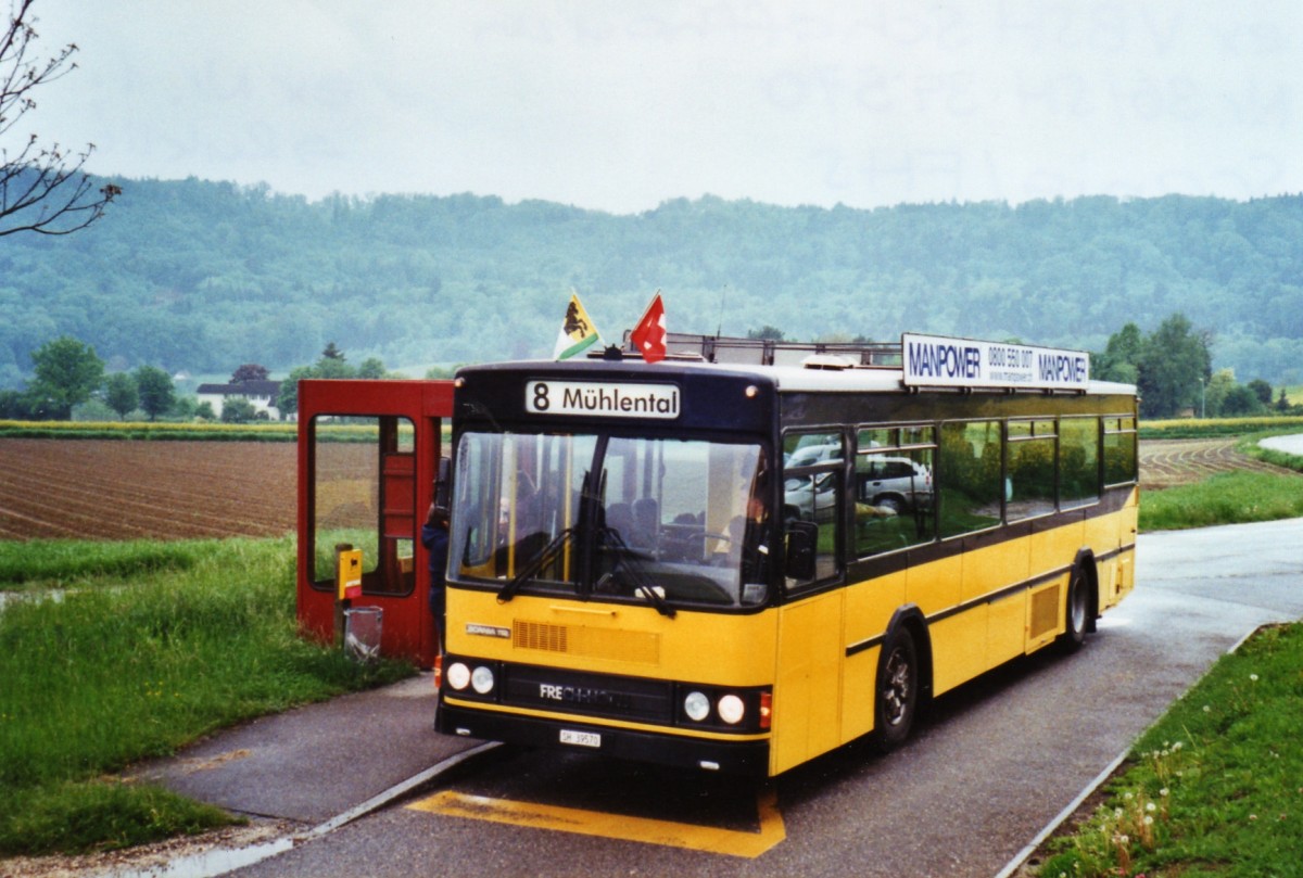 (126'215) - Ruklic, Schaffhausen - SH 39'570 - Scania/FHS (ex VBSH Schaffhausen Nr. 36; ex VBSH Schaffhausen Nr. 1) am 16. Mai 2010 in Schaffhausen, Im Freien