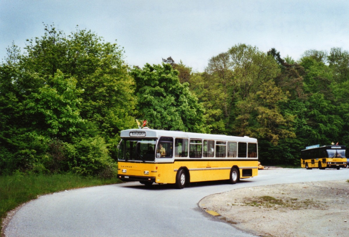 (126'223) - Wanner, Schleitheim - Nr. 40/SH 58'045 - Saurer/Hess (ex Ruklic, Schaffhausen; ex VBSH Schaffhausen Nr. 40; ex VBSH Schaffhausen Nr. 19) am 16. Mai 2010 in Schaffhausen, Solenberg