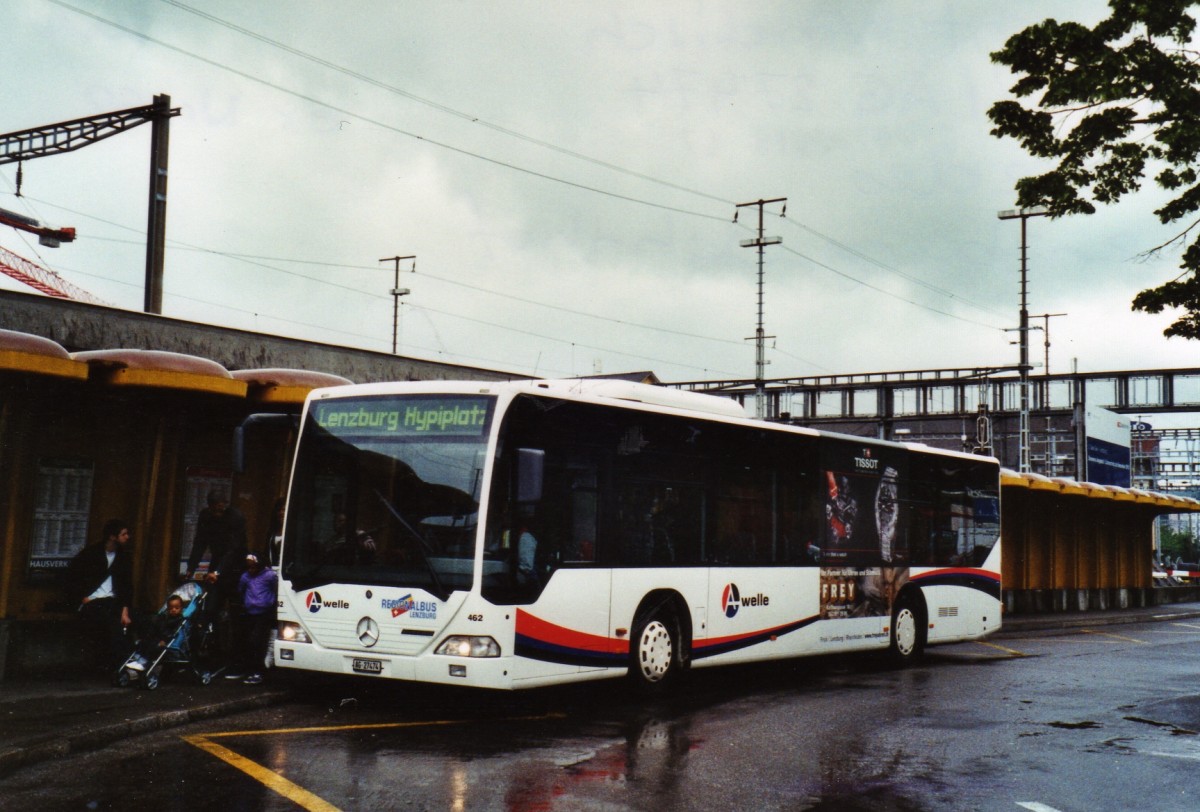 (126'937) - Knecht, Windisch - Nr. 462/AG 27'474 - Mercedes (ex Nr. 62) am 16. Juni 2010 beim Bahnhof Lenzburg