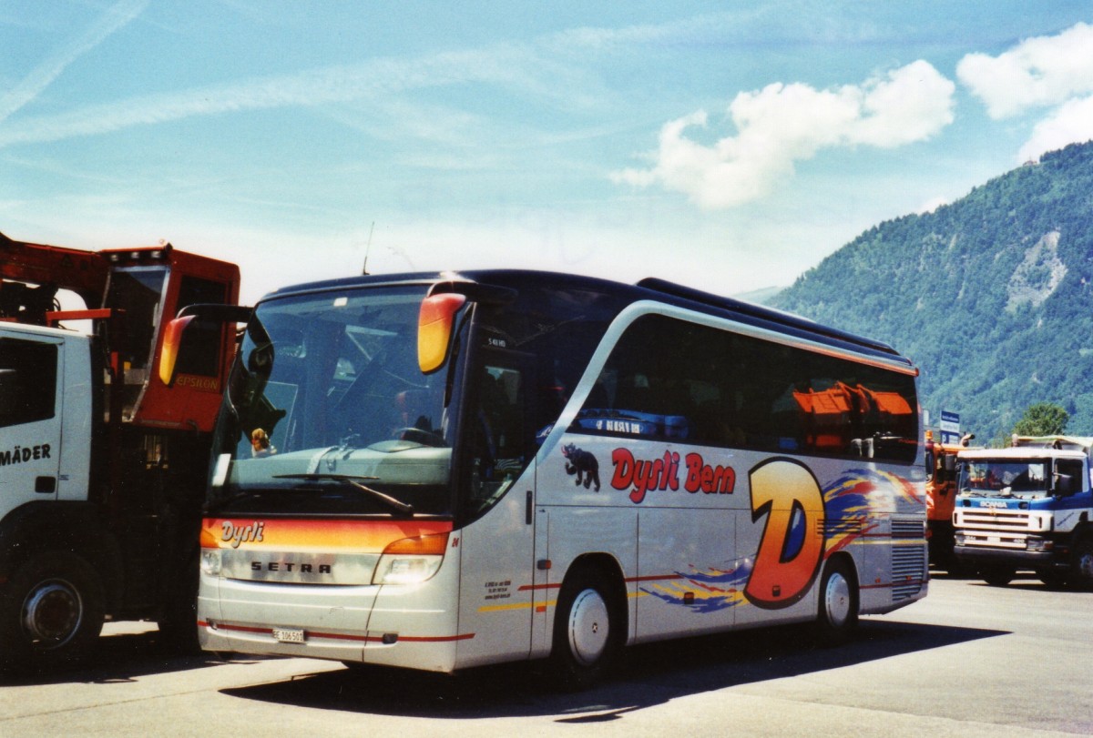 (127'037) - Dysli, Bern - Nr. 24/BE 106'501 - Setra am 26. Juni 2010 in Interlaken, Flugplatz