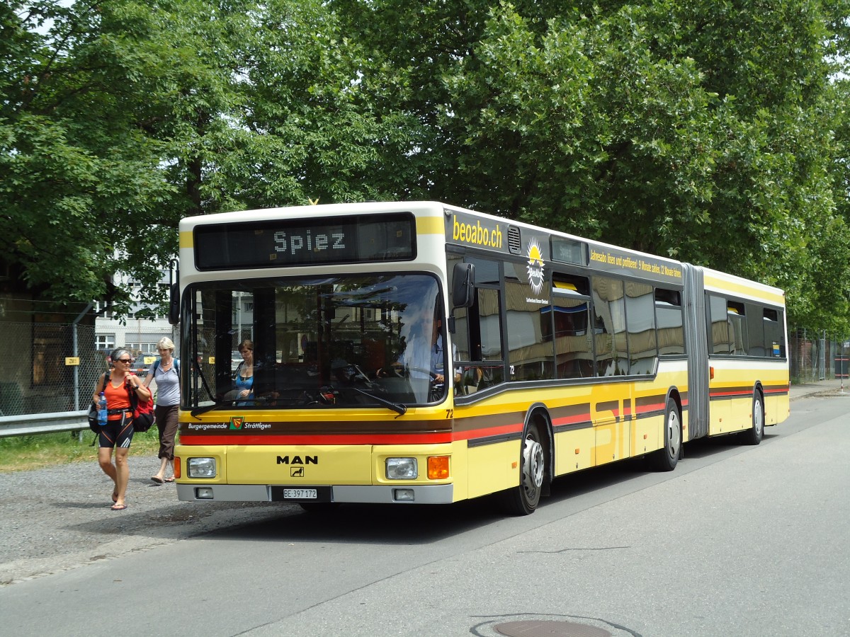 (127'941) - STI Thun - Nr. 72/BE 397'172 - MAN am 11. Juli 2010 in Thun, Rtlistrasse