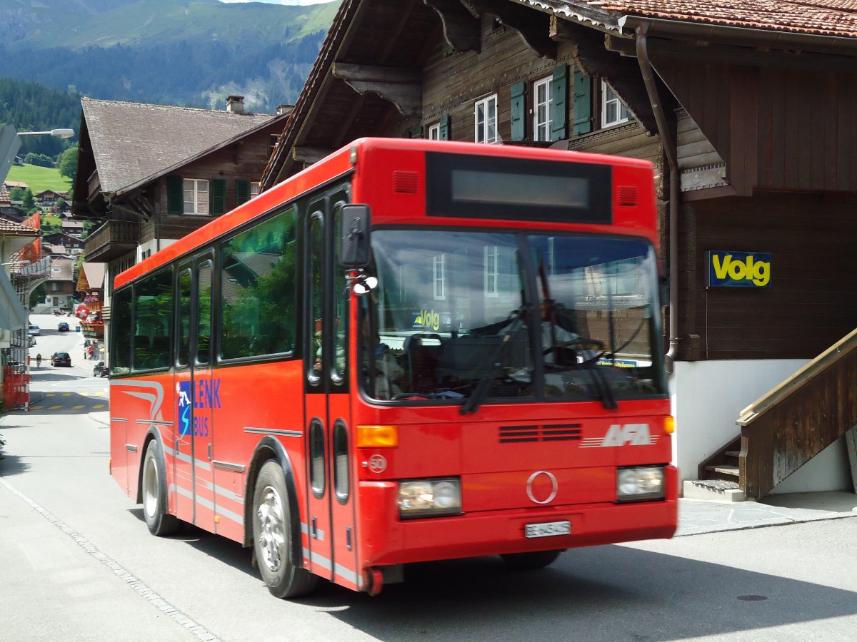 (128'053) - AFA Adelboden - Nr. 50/BE 645'415 - Vetter (ex AVG Grindelwald Nr. 21) am 25. Juli 2010 beim Bahnhof Lenk