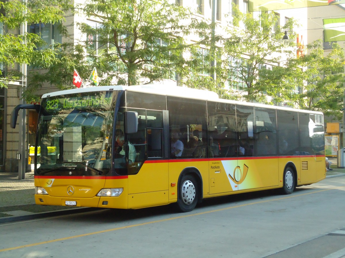 (128'923) - PostAuto Ostschweiz - Nr. 18/TG 158'212 - Mercedes am 21. August 2010 beim Bahnhof Frauenfeld