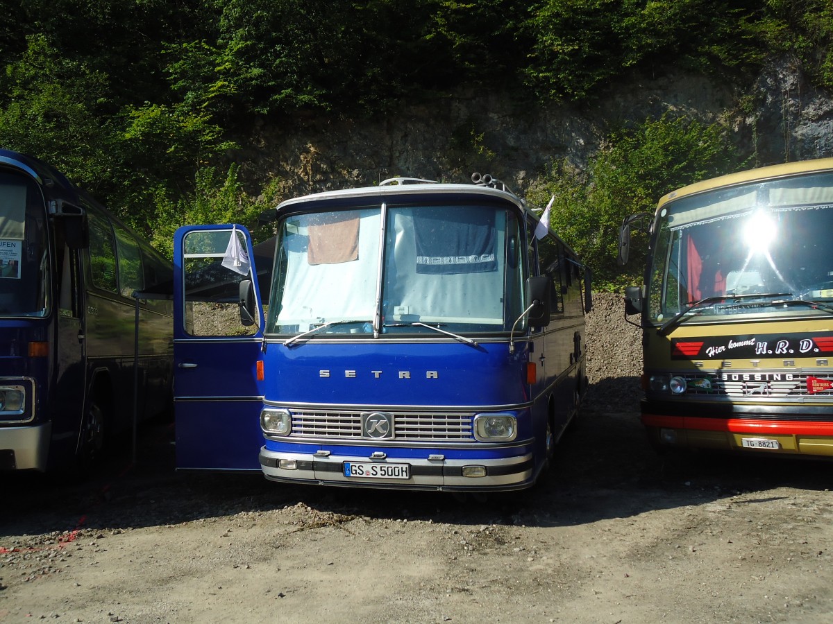 (128'936) - Aus Deutschland: ??? - GS-S 500H - Setra am 22. August 2010 in Thayngen, Wohnbustreffen