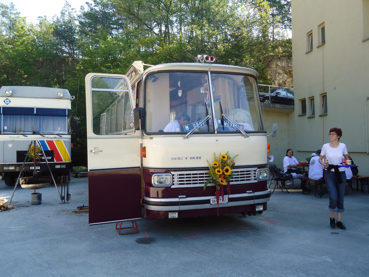 (128'969) - Brngger, Elgg - SH 27'151 - Setra am 22. August 2010 in Thayngen, Wohnbustreffen