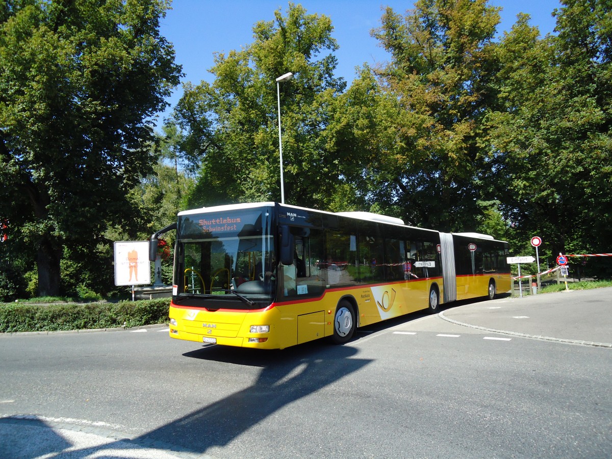 (129'054) - Stutz, Jonen - Nr. 248/AG 415'522 - MAN am 22. August 2010 beim Bahnhof Frauenfeld