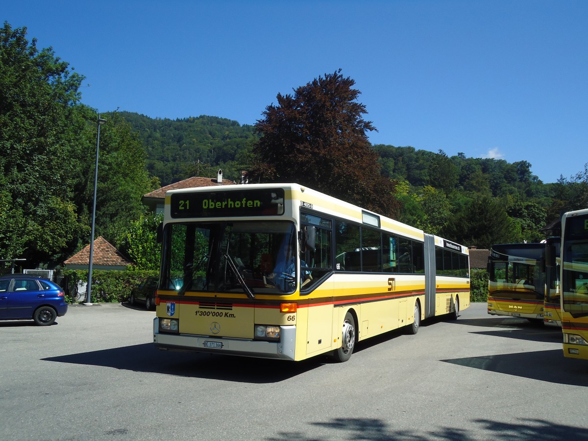 (129'198) - STI Thun - Nr. 66/BE 371'366 - Mercedes am 1. September 2010 bei der Schifflndte Thun