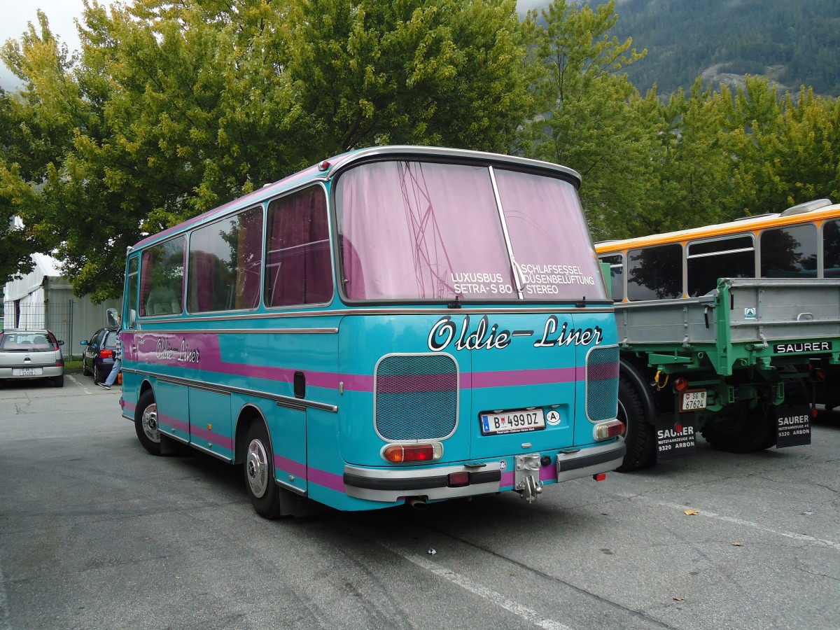 (129'834) - Aus Oesterreich: Wstner, Bezau - B 499 DZ - Setra am 18. September 2010 in Chur, Obere Au