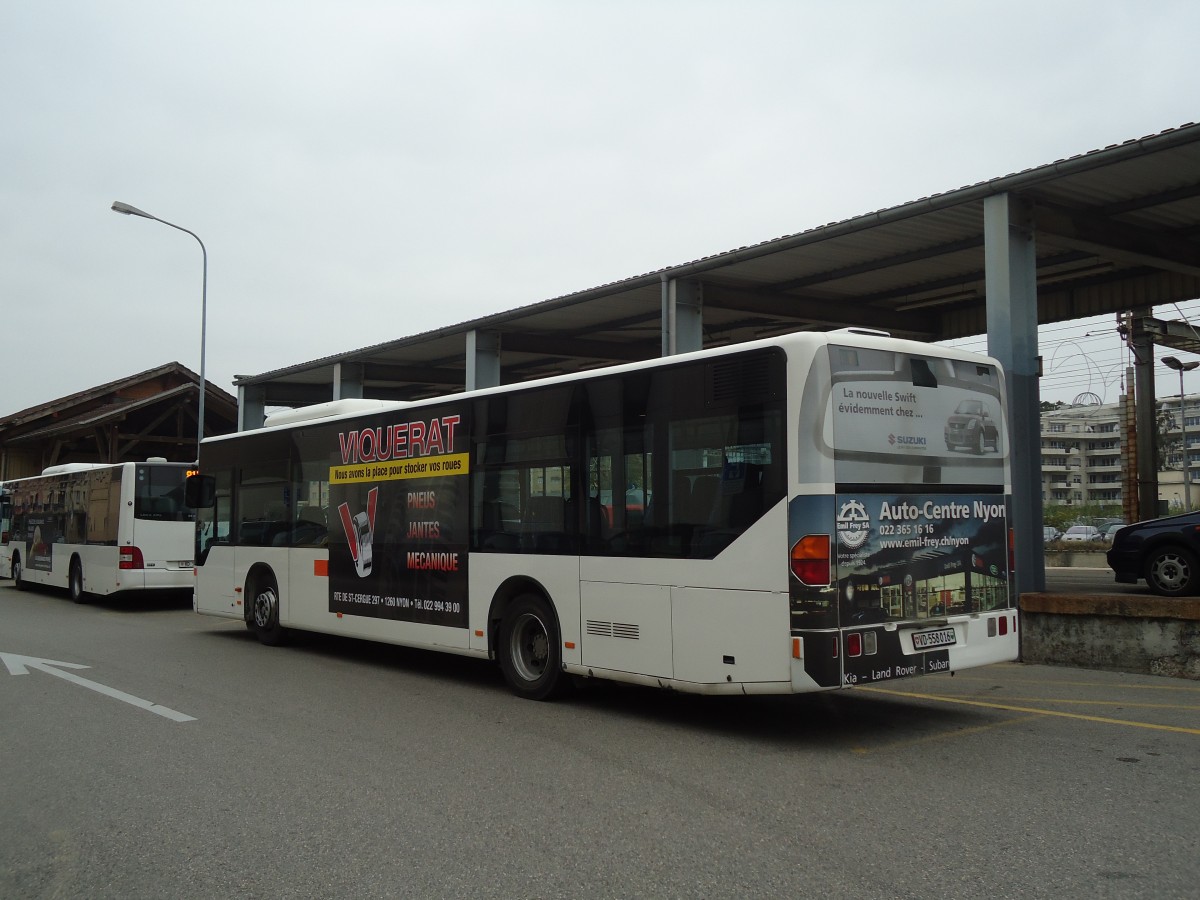 (130'467) - TPN Nyon - VD 558'016 - Mercedes am 14. Oktober 2010 beim Bahnhof Nyon