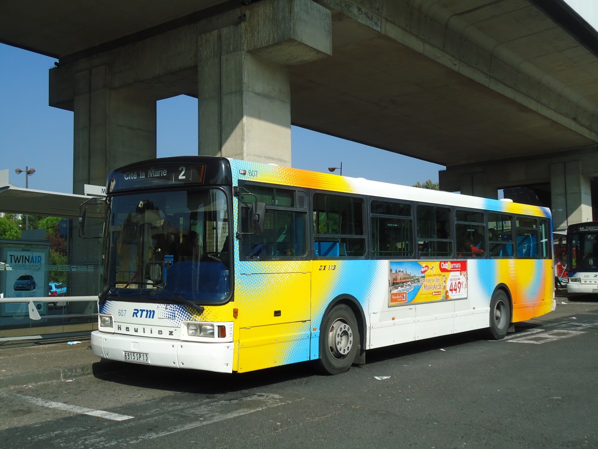 (130'555) - RTM Marseille - Nr. 607/6915 SP 13 - Heuliez am 15. Oktober 2010 in Marseille, La Rose