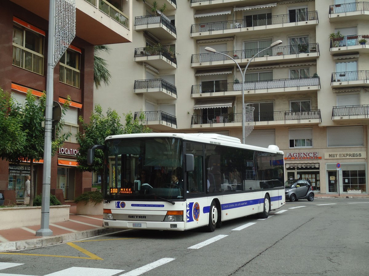 (130'666) - Aus Frankreich: TAM Nice - Nr. 1205/0372 - Setra am 16. Oktober 2010 in Monaco, Place des Moulins