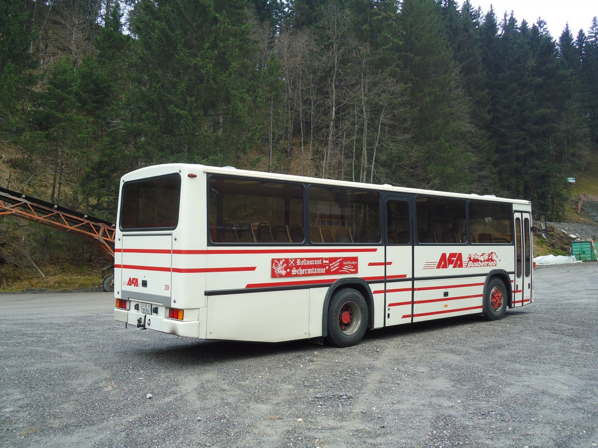 (130'950) - AFA Adelboden - Nr. 39/BE 25'753 - NAW/R&J (ex Nr. 18; ex Autopostale, Mendrisio Nr. 38; ex Piotti, Balerna Nr. 38; ex AAGI Interlaken Nr. 38; ex Schmocker, Beatenberg Nr. 3) am 15. November 2010 in Adelboden, ASB