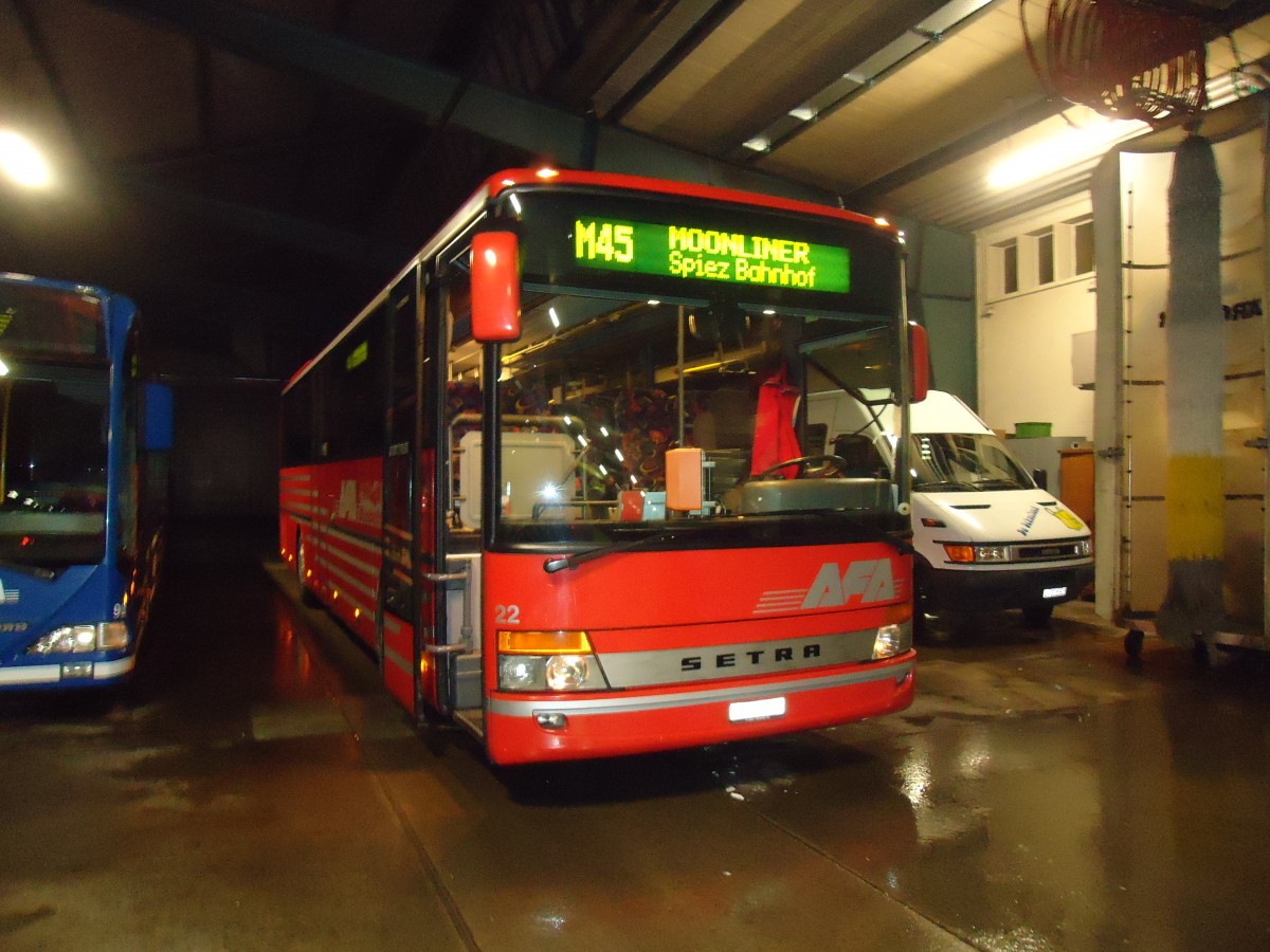 (131'634) - AFA Adelboden - Nr. 22/BE 26'708 - Setra (ex Nr. 8) am 18. Dezember 2010 im Autobahnhof Adelboden