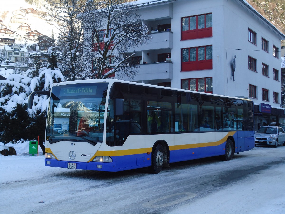 (131'779) - EAB Engelberg - OW 10'195 - Mercedes (ex TC La Chaux-de-Fonds Nr. 214) am 29. Dezember 2010 in Engelberg, Kurpark