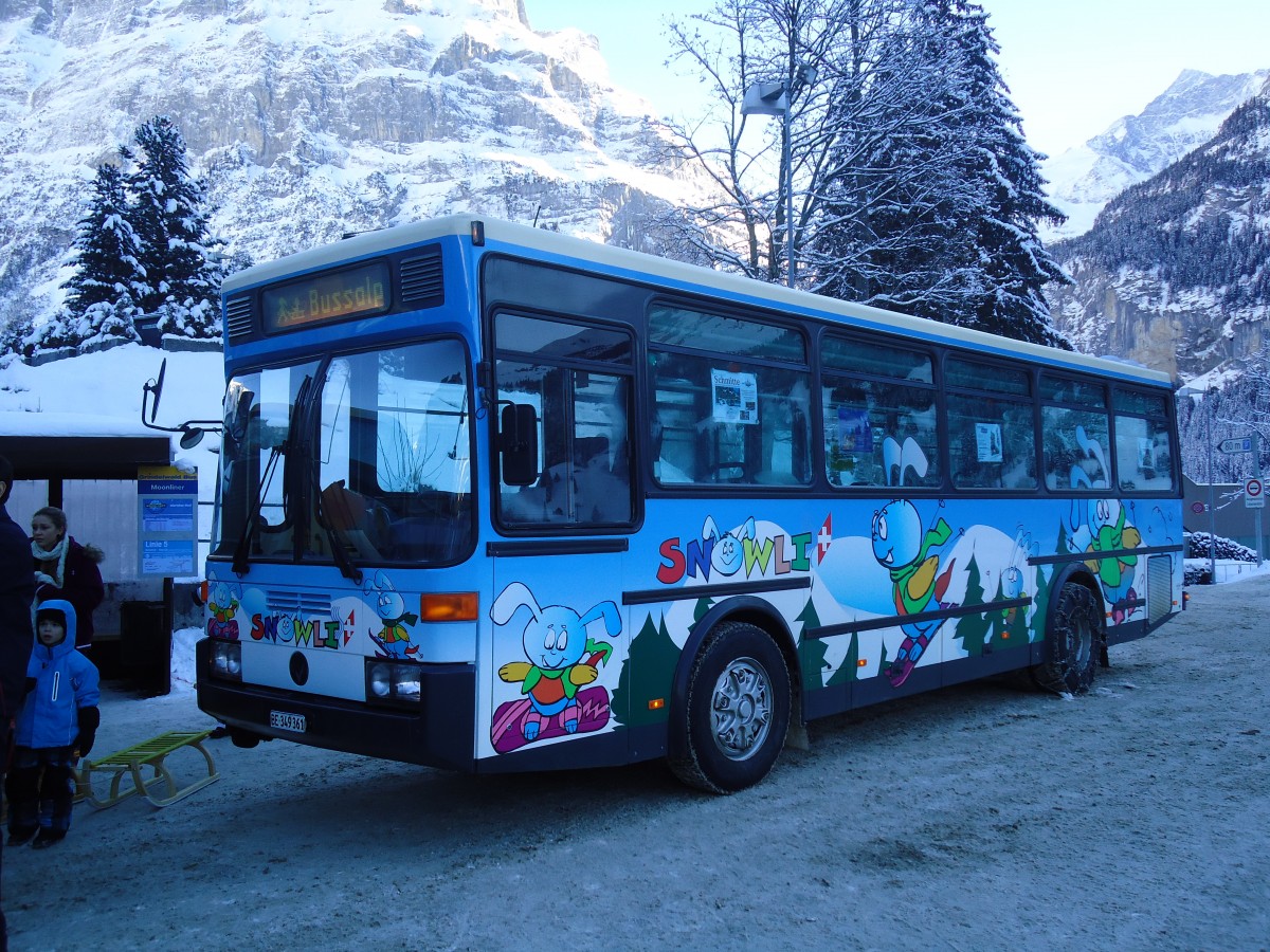 (131'897) - AVG Grindelwald - Nr. 20/BE 349'361 - Vetter am 31. Dezember 2010 beim Bahnhof Grindelwald