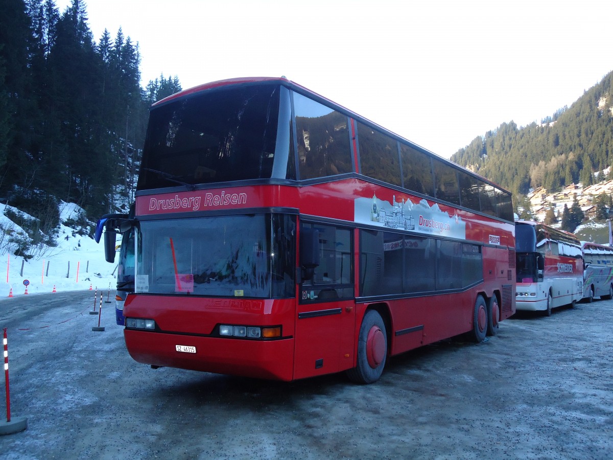 (131'998) - Schelbert, Einsiedeln - SZ 46'315 - Neoplan am 8. Januar 2011 in Adelboden, ASB