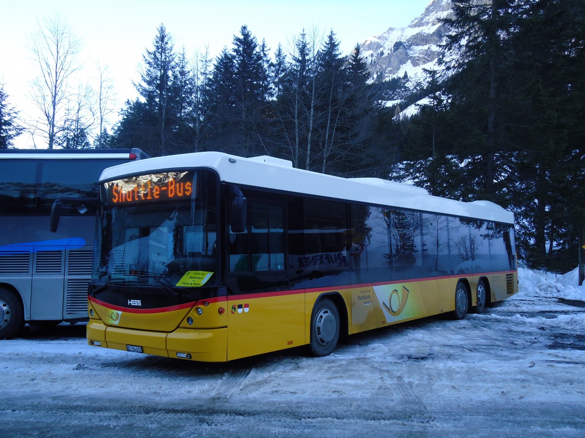 (132'102) - Engeloch, Riggisberg - Nr. 18/BE 704'610 - Scania/Hess am 8. Januar 2011 in Adelboden, Unter dem Birg