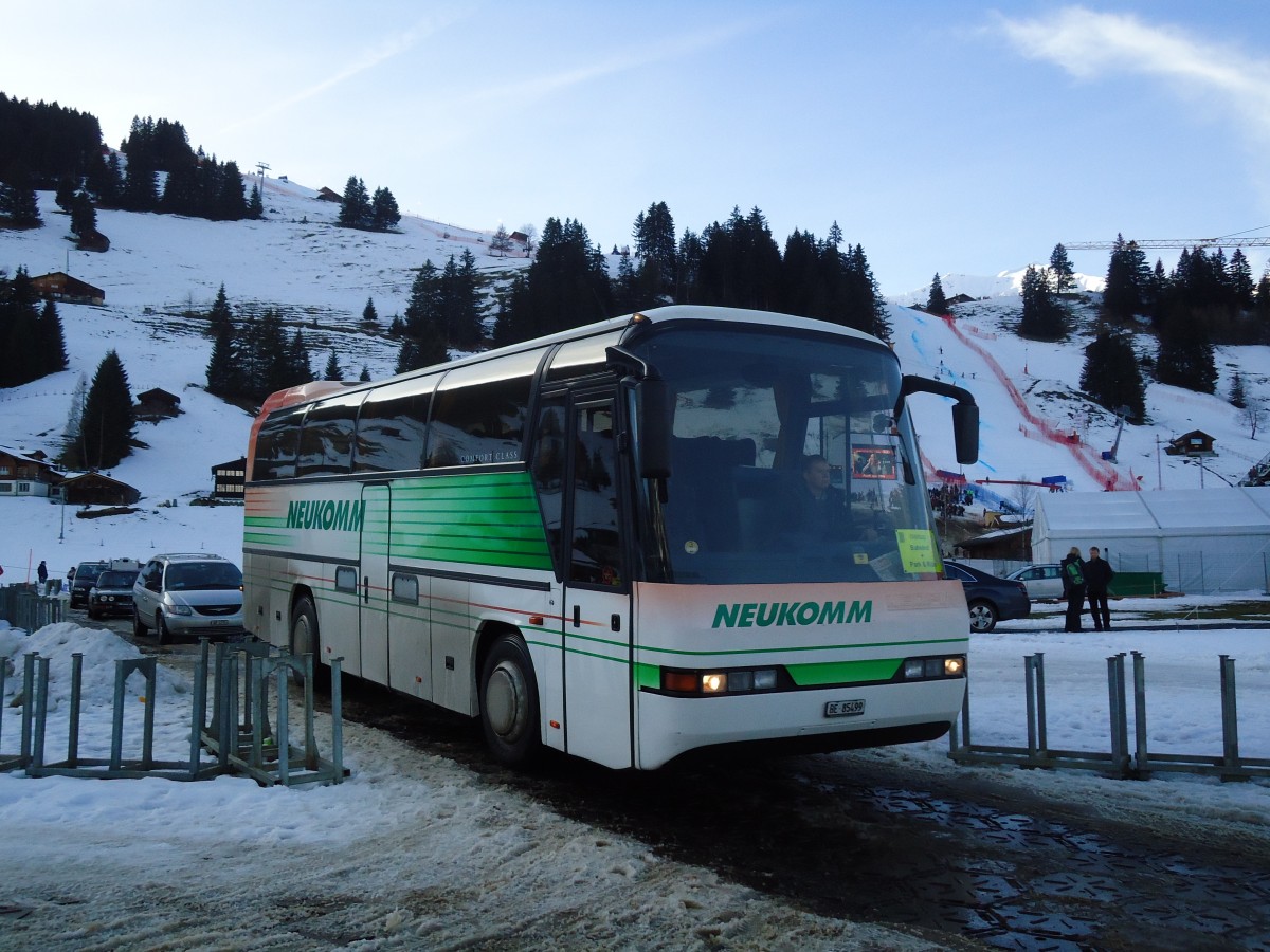 (132'189) - Neukomm, Horboden - BE 85'499 - Neoplan am 8. Januar 2011 in Adelboden, Weltcup