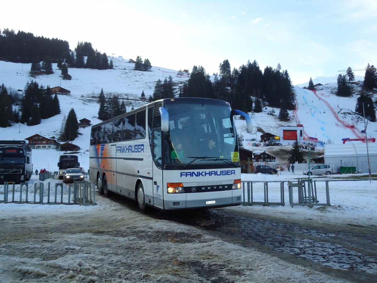 (132'211) - Fankhauser, Sigriswil - BE 42'491 - Setra am 8. Januar 2011 in Adelboden, Weltcup