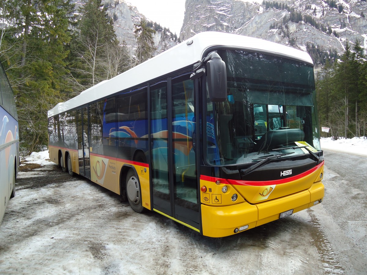 (132'261) - Engeloch, Riggisberg - Nr. 18/BE 704'610 - Scania/Hess am 9. Januar 2011 in Adelboden, Unter dem Birg