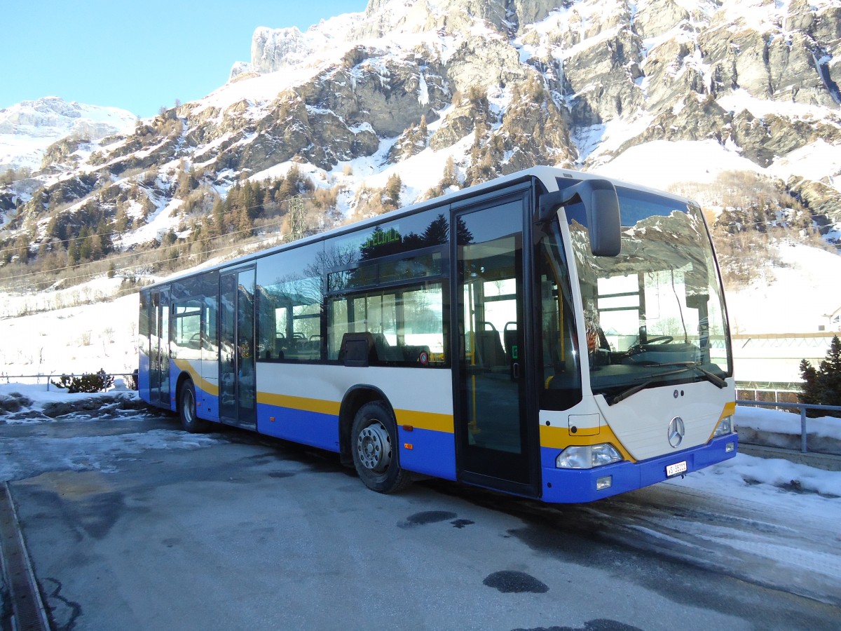 (132'343) - LLB Susten - Nr. 11/VS 38'011 - Mercedes (ex TC La Chaux-de-Fonds Nr. 218) am 16. Januar 2011 in Leukerbad, Busbahnhof