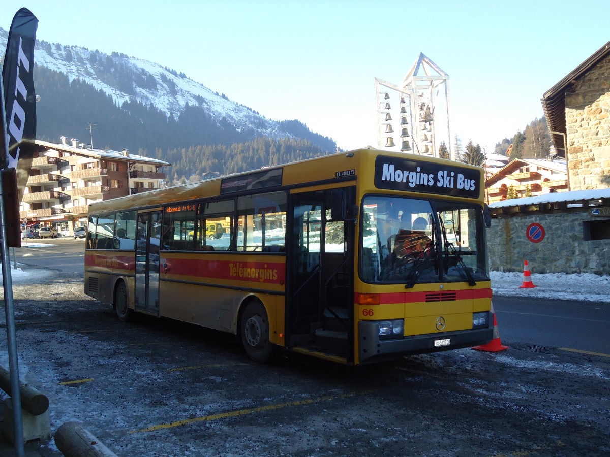 (132'402) - Tlmorgins, Morgins - Nr. 66/VS 301'708 - Morgins (ex BLT Oberwil Nr. 66) am 22. Januar 2011 in Morgins, Post