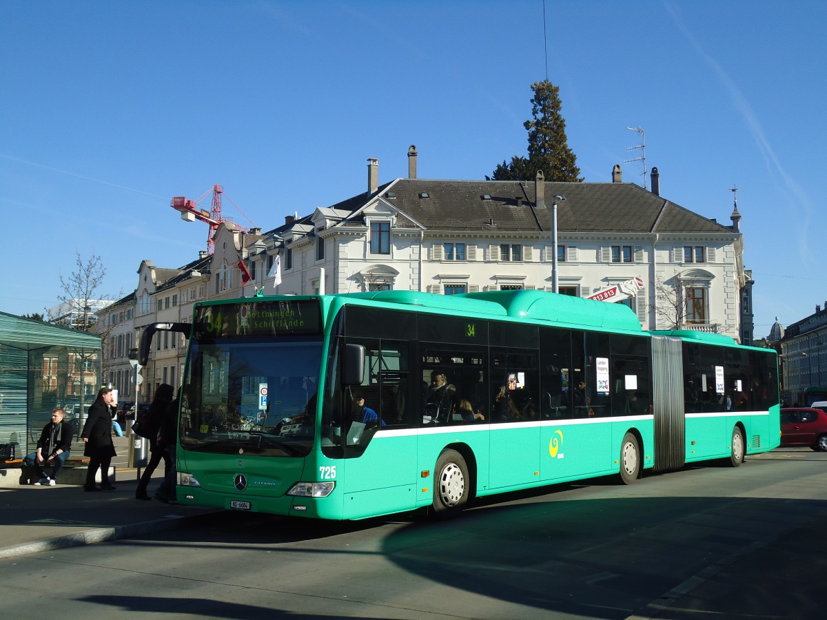 (132'549) - BVB Basel - Nr. 725/BS 6684 - Mercedes am 7. Februar 2011 in Basel, Wettsteinplatz