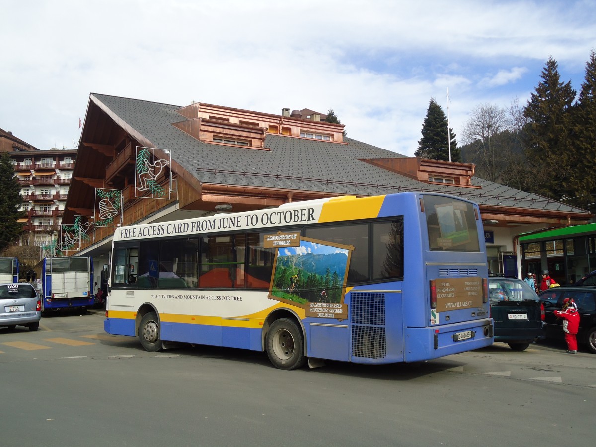 (132'627) - Bonzon, Villars - VD 461'685 - Volvo/Berkhof (ex TC La Chaux-de-Fonds Nr. 191) am 19. Februar 2011 beim Bahnhof Villars-sur-Ollon