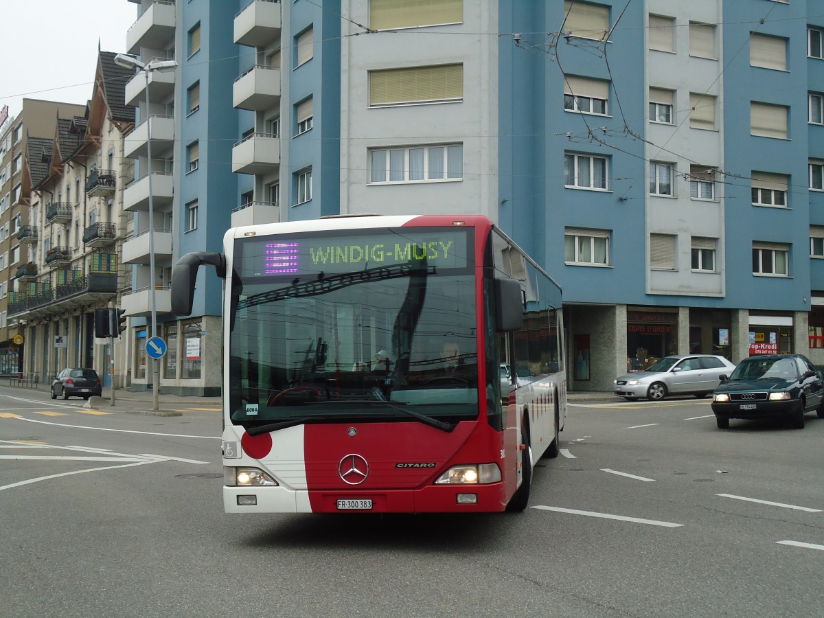 (132'702) - TPF Fribourg - Nr. 382/FR 300'383 - Mercedes am 7. Mrz 2011 in Fribourg, Avenue Beauregard